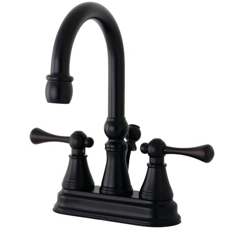 Kingston Brass 4" Centerset Bathroom Faucet, Oil Rubbed Bronze KS2615BL